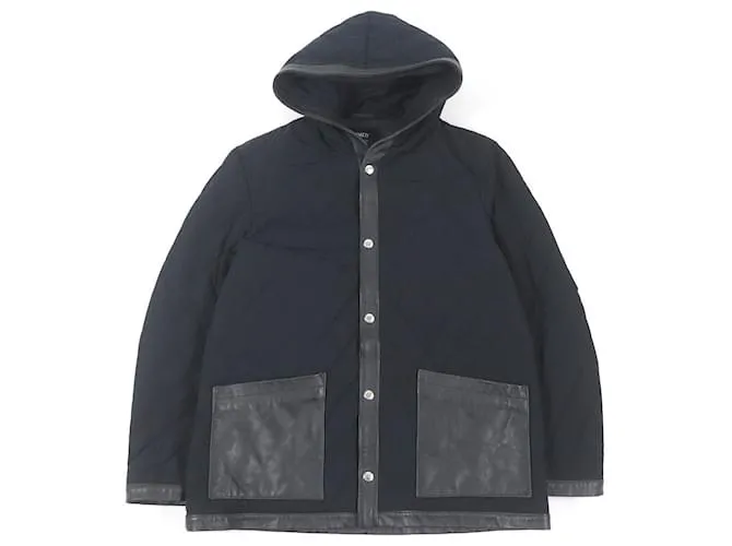 & Other Stories Giacca trapuntata con cappuccio in pelle di agnello EMMETI Nero