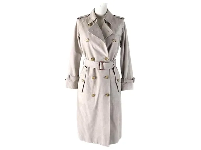 & Other Stories MACKINTOSH LONDON Cappotto Trench in Pelle Scamosciata Finta per Donne Beige