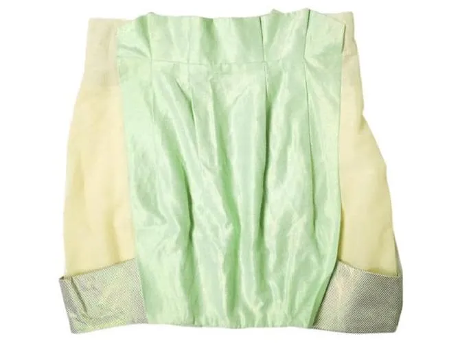 & Other Stories Gonna mini plissettata in cotone e lino TOGA TA21-FG048 Verde