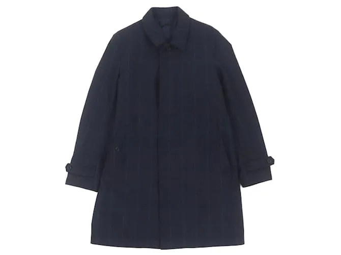 Cappotto in lana a quadri Paul Smith blu navy L