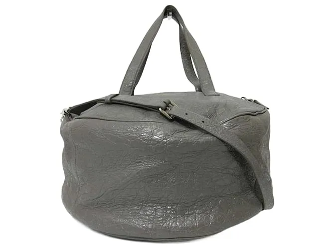 Air Hobo Borsa Boston Hobo in pelle Balenciaga Grigio