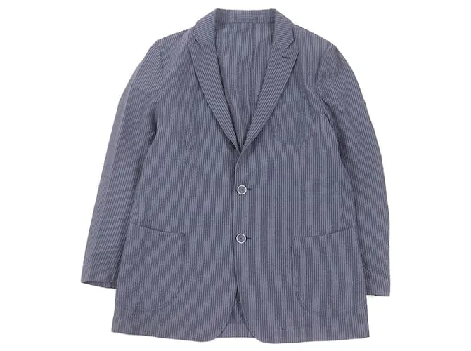 & Other Stories Giacca in seersucker a righe di cotone LARDINI blu
