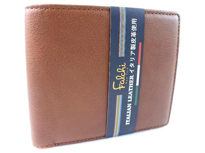 & Other Stories Portafoglio bifold in pelle per uomini Falchi NewYork Marrone