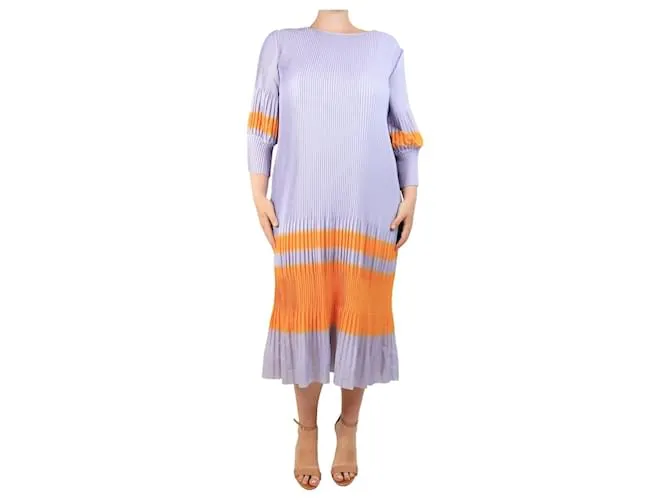 Abito fluido plissettato lilla Dries Van Noten - taglia M Porpora
