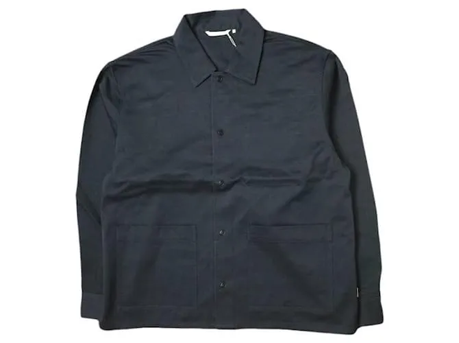 & Other Stories Giacca camicia FARAH in twill di cotone Blu Blu navy