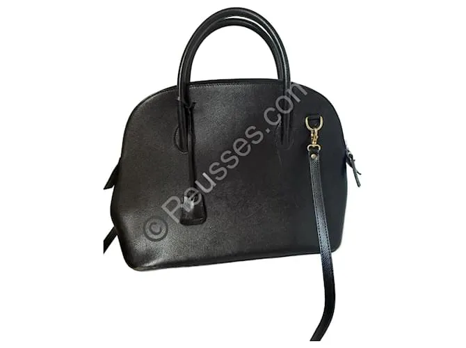 Borsa Céline Bolide Nera Interno Rosso – M94 – Tracolla da 100 cm