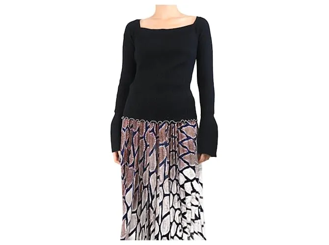 3.1 Phillip Lim Top nero a coste - taglia S