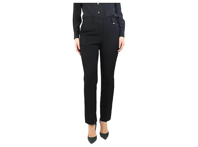 Givenchy Pantaloni di lana nera - taglia UK 10 Nero