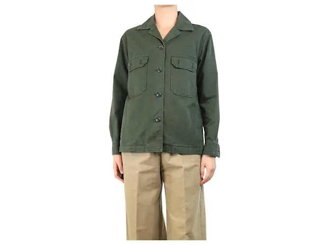 Aspesi Giacca utilitaria kaki - taglia UK 8 Verde