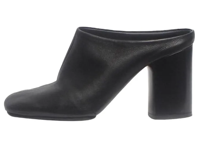 Acne Mule in pelle nera - taglia EU 38 Nero