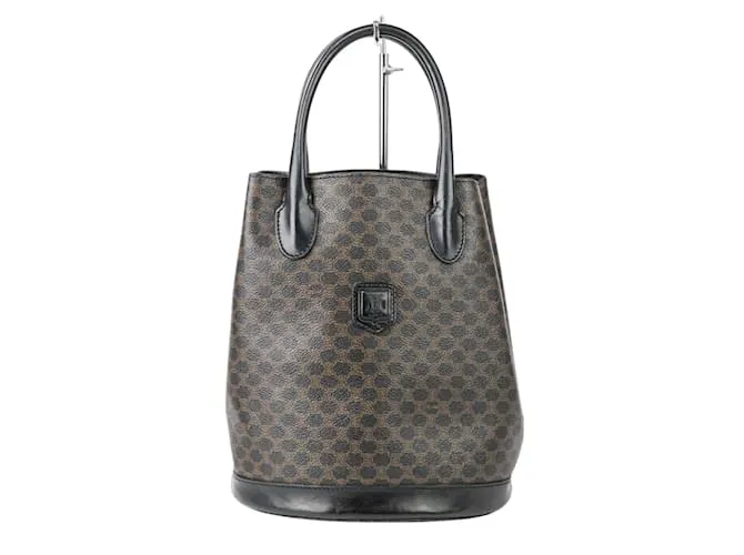 Céline Borsa a secchiello Macadam Vintage Celine Marrone