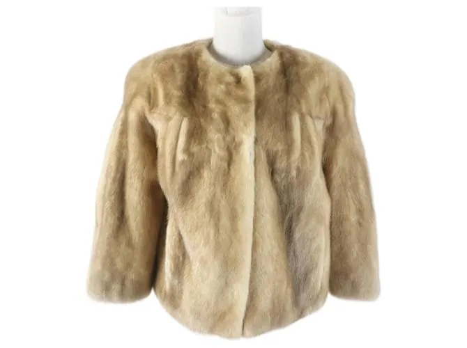 & Other Stories Giacca senza colletto in poliestere beige 40