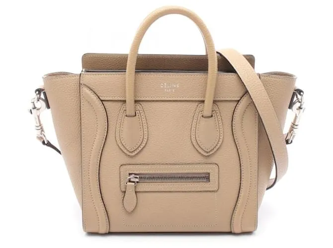 Céline Borsa a mano Celine Luggage Nano Shopper Marrone