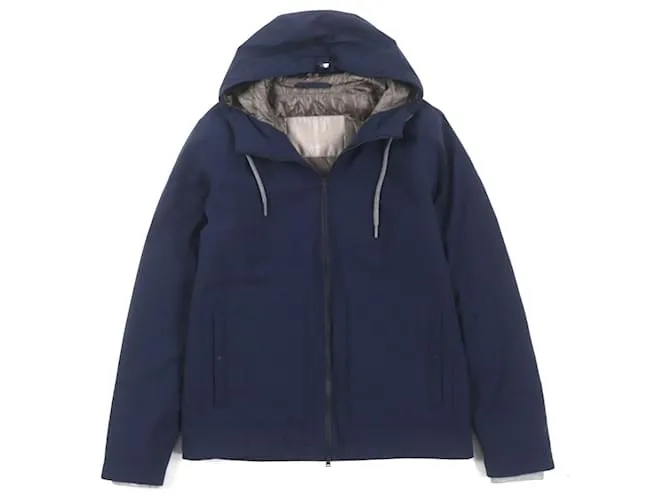 & Other Stories Parka imbottita con cappuccio in nylon HERNO blu navy