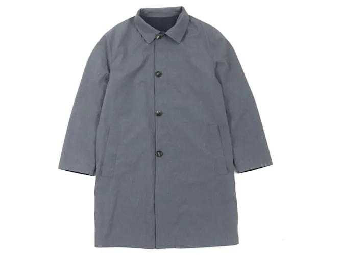 & Other Stories Cappotto reversibile in lana KIRED Navy Gray 48 Marrone Blu navy