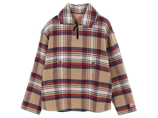 Kenzo FD65CH5219OF Top in Lana Marrone