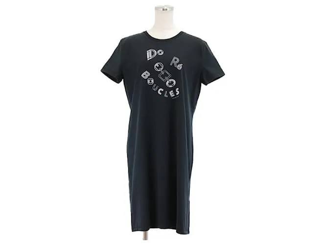 Abito T-shirt BOUCLES Do Re di Hermès Nero