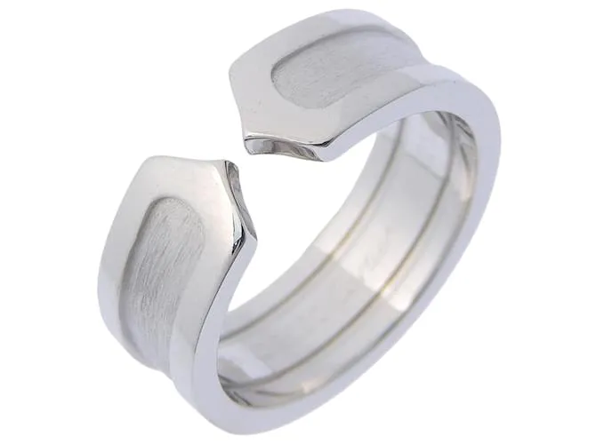 Anello Cartier C2 Au750 Taglia 11 Argento Metallico