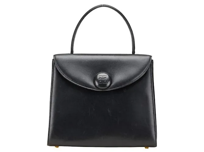 Borsa in pelle con logo Givenchy Nero