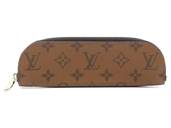 Astuccio per matite Louis Vuitton Charlotte in tela PVC Marrone