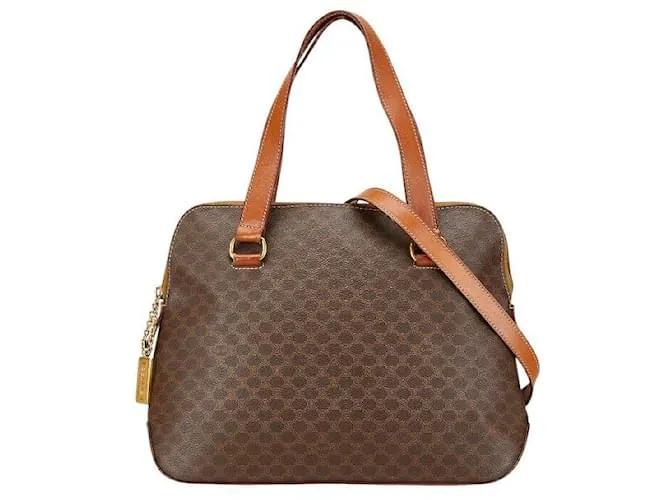 Céline Borsa 2 in 1 in PVC Celine Macadam Marrone