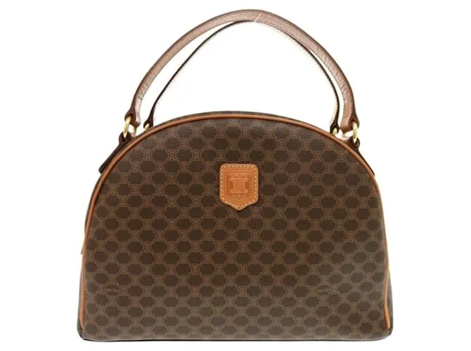 Céline Borsa a mano in pelle PVC marrone Celine Macadam