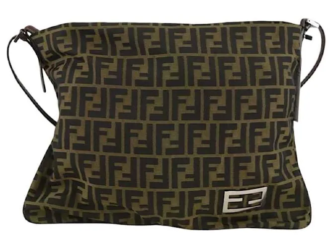 Zucca Fendi Borsa a spalla marrone