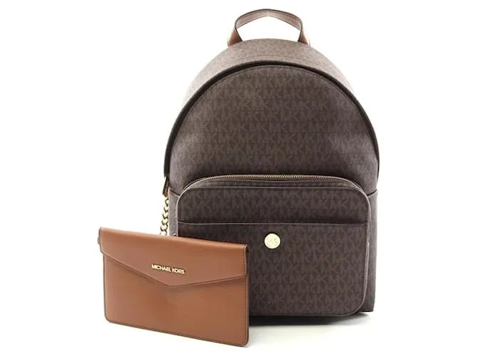 Zaino 2 in 1 in pelle PVC Michael Kors Maisie Marrone