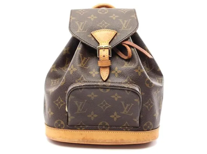 Zaino Mini Montsouris Monogram Louis Vuitton Marrone