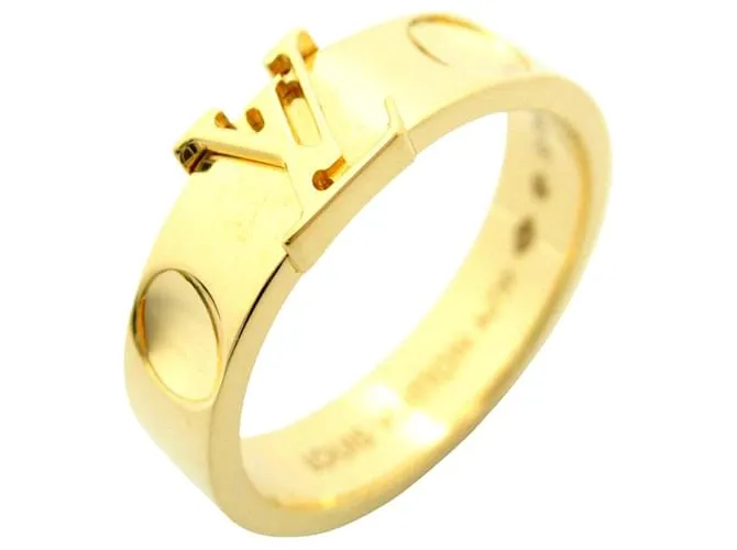 Anello in Oro Giallo K18 Louis Vuitton D'oro Metallico