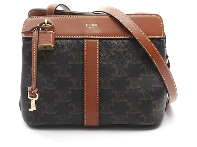 Céline Borsa a Spalla Cabas Triomphe di Celine Teen Nero