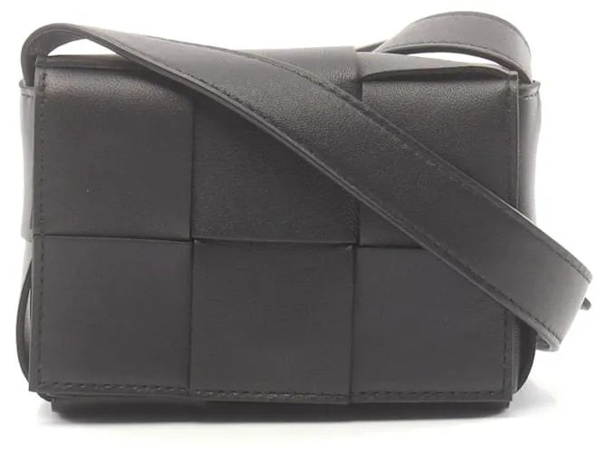 Borsa a spalla in pelle Candy Mini di Bottega Veneta Nero