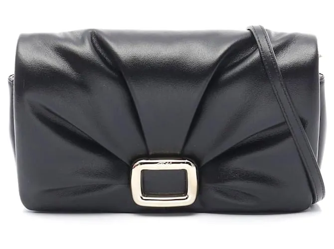 Borsa per smartphone in pelle Viv Shock di Roger Vivier Nero