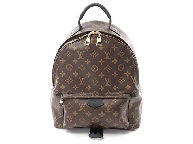 Zaino Palm Springs MM Monogramma Louis Vuitton Marrone
