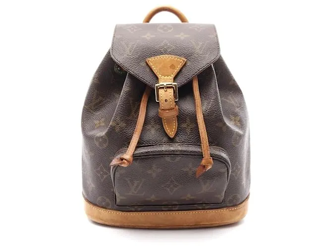 Zaino Mini Montsouris Louis Vuitton Marrone