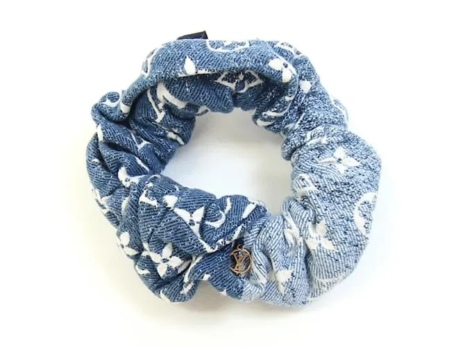 Scrunchie blu Louis Vuitton