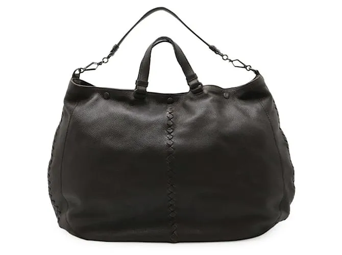 Borsa 2 in 1 in pelle Intrecciato di Bottega Veneta Nero