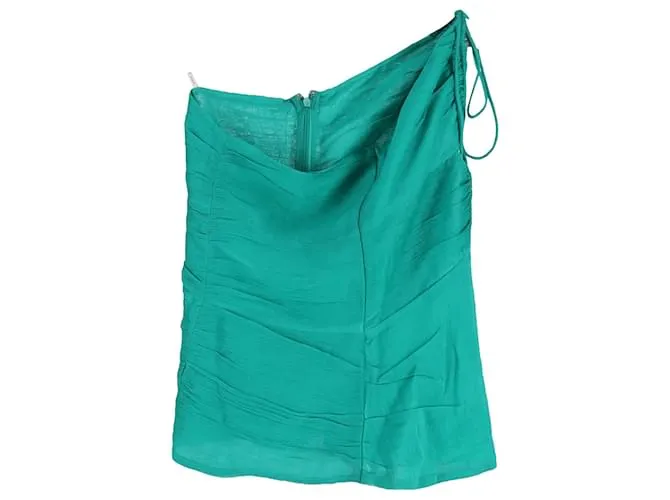 Top Halterneck Becki in cotone verde di Isabel Marant