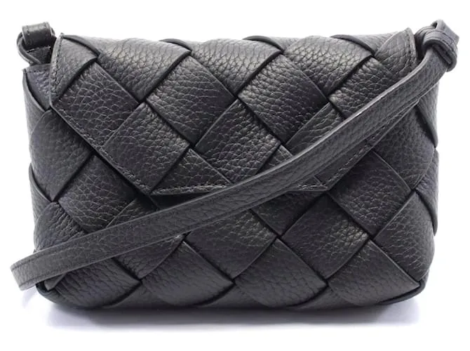 Borsa a spalla in pelle Diago Small di Bottega Veneta Nero