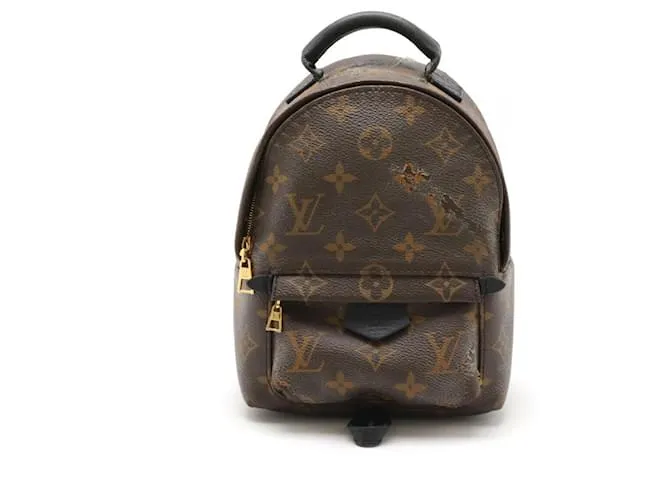 Zaino Mini Palm Springs Monogramma Louis Vuitton Nero
