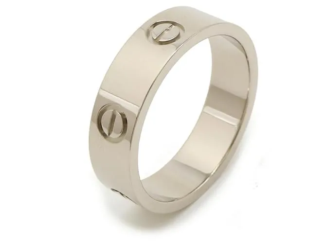 Anello Cartier K18WG Love Misura 20 B4084700 Argento