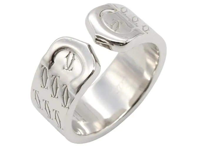 Anello Cartier C2 Au750 Misura 9.5 Limitato Argento Metallico
