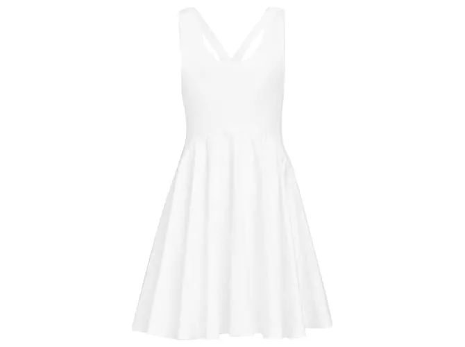Alaïa Abito Mini in Cotone Alaia Bianco