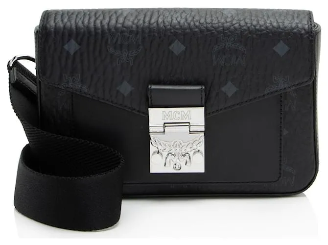 MCM Visetos Pelle Millie Piccola Borsa a Tracolla Nero