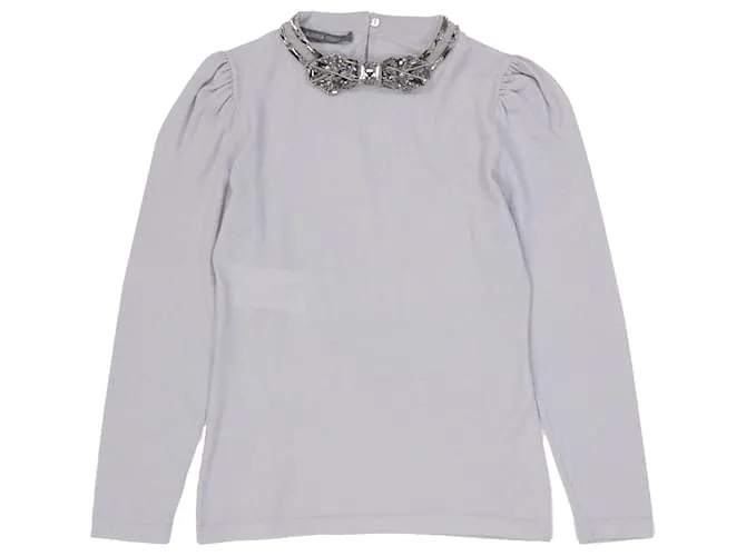 Maglione in lana vergine Alberta Ferretti Grigio