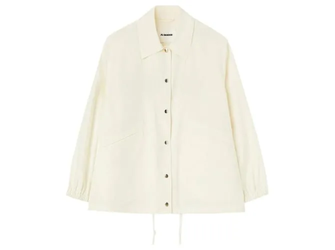 Giacca in cotone Jil Sander Bianco Crudo