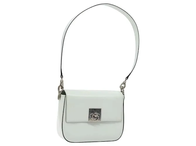 Céline Borsa a spalla in pelle Celine menta argento autentica BA3419