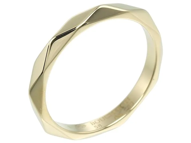 Anello Boucheron Facette Au750 Misura 17 D'oro Metallico