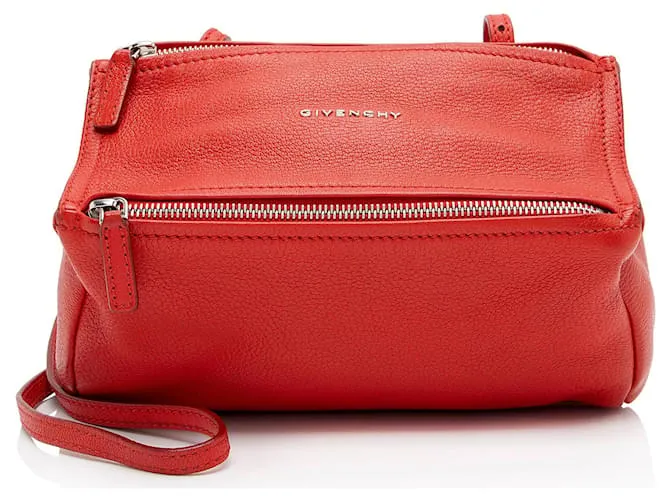 Borsa a spalla Pandora Mini in pelle Givenchy Rosso