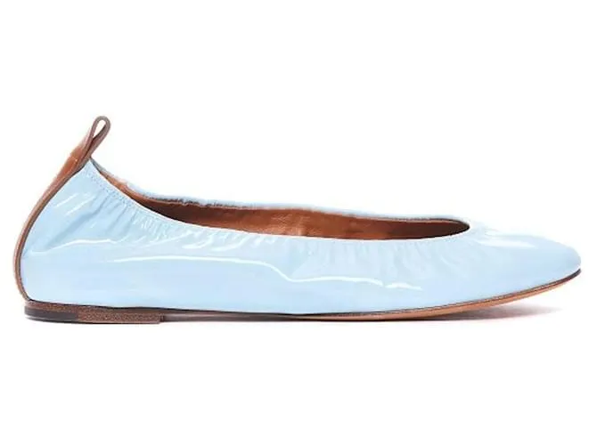 Ballerine in pelle Lanvin Blu